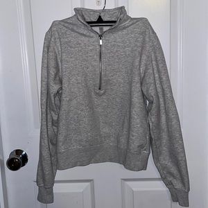 Fabletics grey quarter zip
